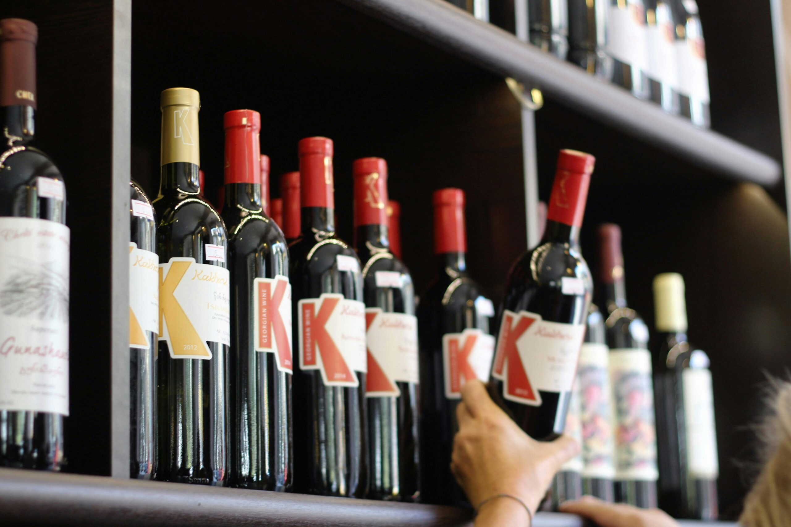 Private Label Wines on Shelf